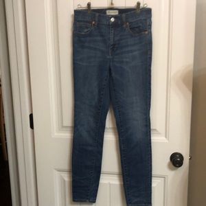 Madewell High Riser Skinny Jeans 27/28 Lk New